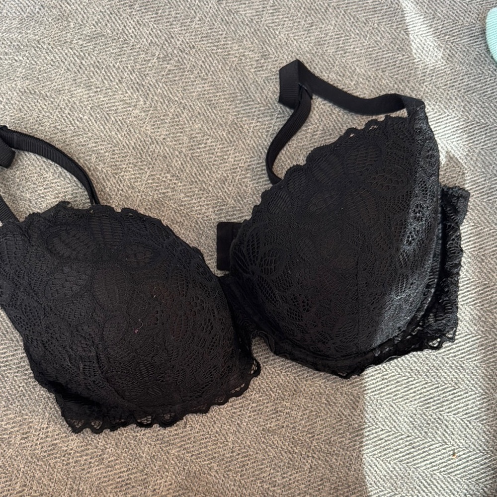 Elegant Black Lace Bra